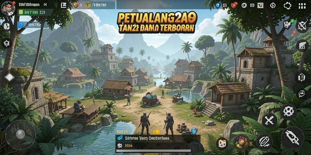 Screenshot menampilkan aksi seru dalam dunia terbuka IDN789.