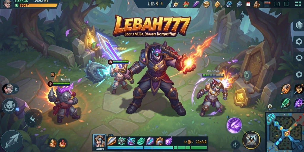 Screenshot gameplay LEBAH777 yang menampilkan aksi pertempuran seru.