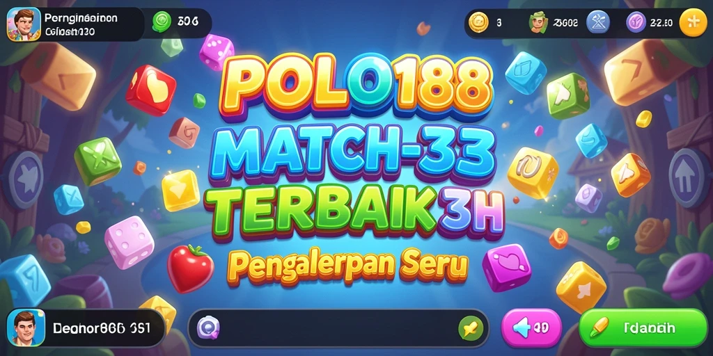 Screenshot gameplay POLO188 yang menunjukkan keseruan permainan Match-3.