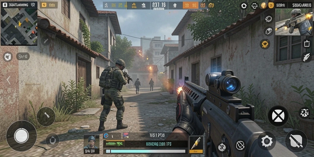 Tampilan aksi mendebarkan di SOBATGAMING dengan gameplay FPS.